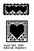 Pattern B: Valentine's Day Coaster and Napkin Ring