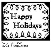 Pattern E: Happy Holidays Doily