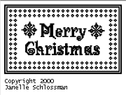Pattern H: Merry Christmas Doily