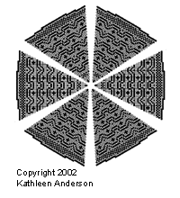 Pattern J: Hexagon Design Table Mat