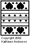 Pattern K: Hearts Dresser Scarf