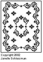 Pattern E: Oak Leaves Tablecloth