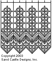 Pattern D: Dainty Lace Curtains (1 Panel)