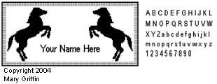 Pattern D: Personalized Horse Runner