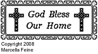 Pattern K: God Bless Our Home