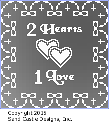 Pattern L: Two Hearts One Love